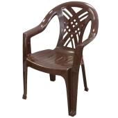 Кресло пластик, Стандарт Пластик Групп, 84х60х66 см, шоколадное 242817